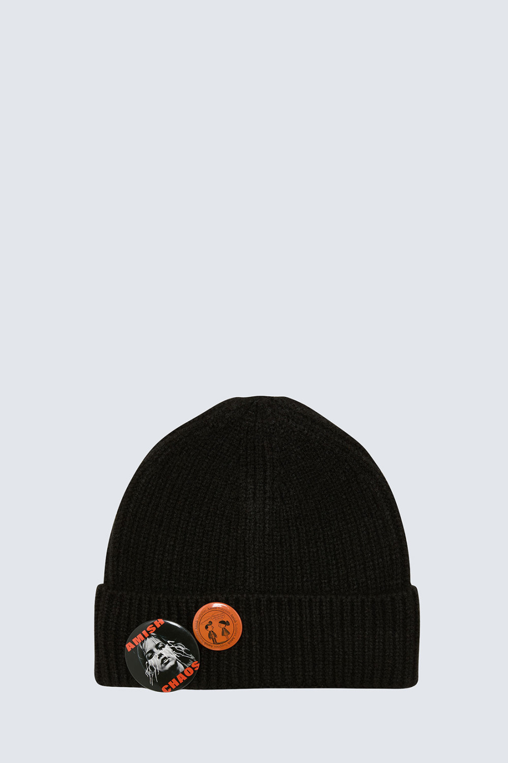 AMISH: RIBBED HAT WITH PINS