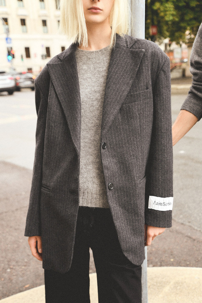 BLAZER OVERSIZE GESSATO