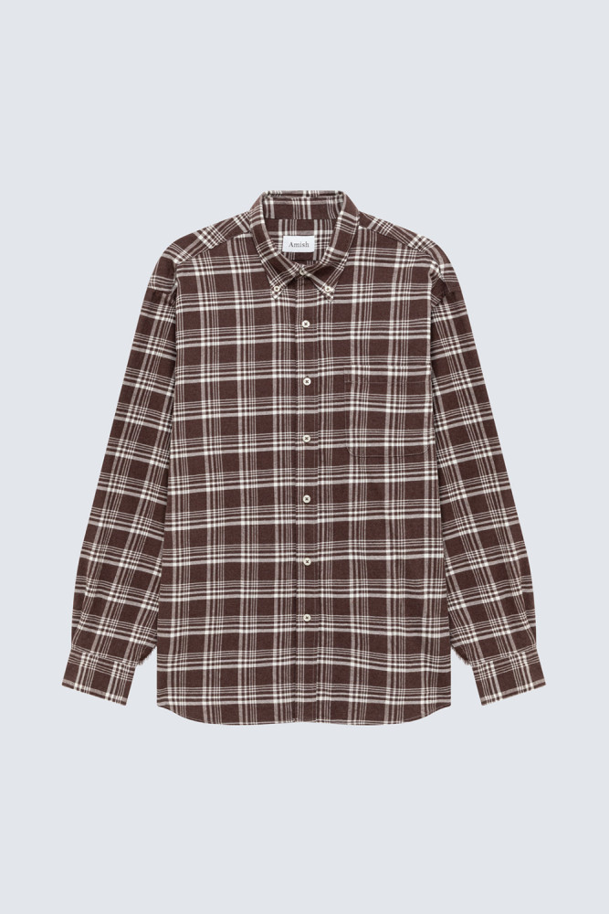 AMERICA SHIRT WITH CHECK PRINT