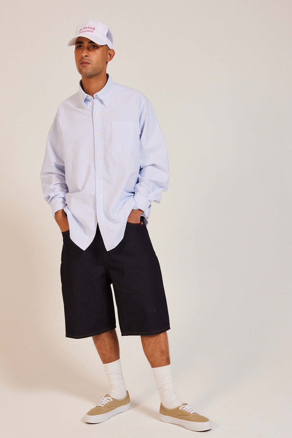 AMISH: AMERICA OXFORD STRIPED SHIRT 