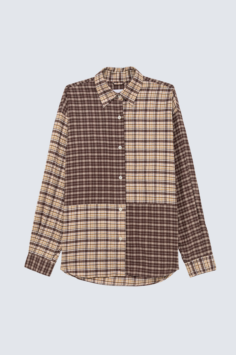 AMISH: CAMICIA PATCHWORK IN FLANELLA A QUADRI