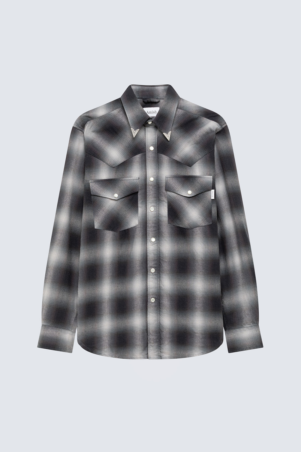 AMISH: TEXACO SHIRT WITH CHECK PRINT