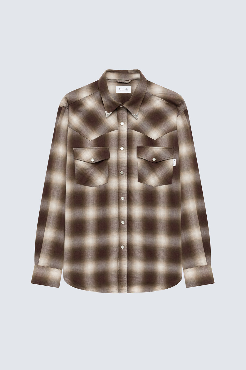AMISH: TEXACO SHIRT WITH CHECK PRINT