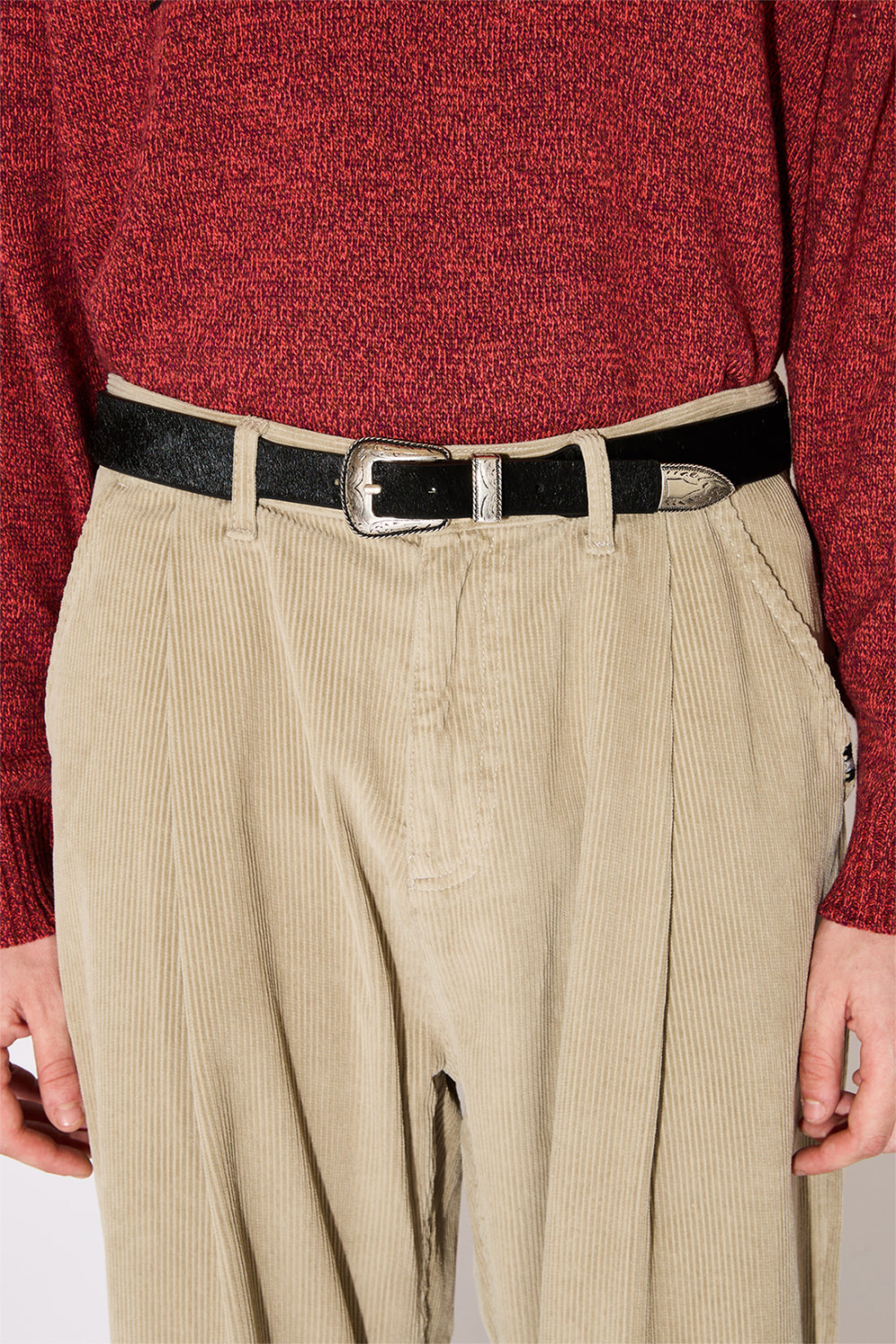 AMISH: WESTERN BELT IN PONY SKIN