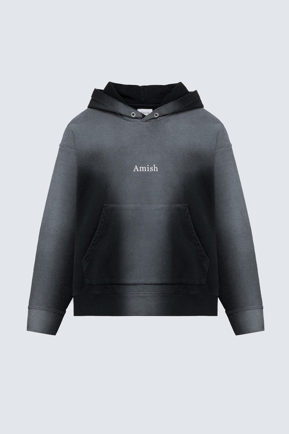 AMISH: FELPA CON CAPPUCCIO CON LOGO