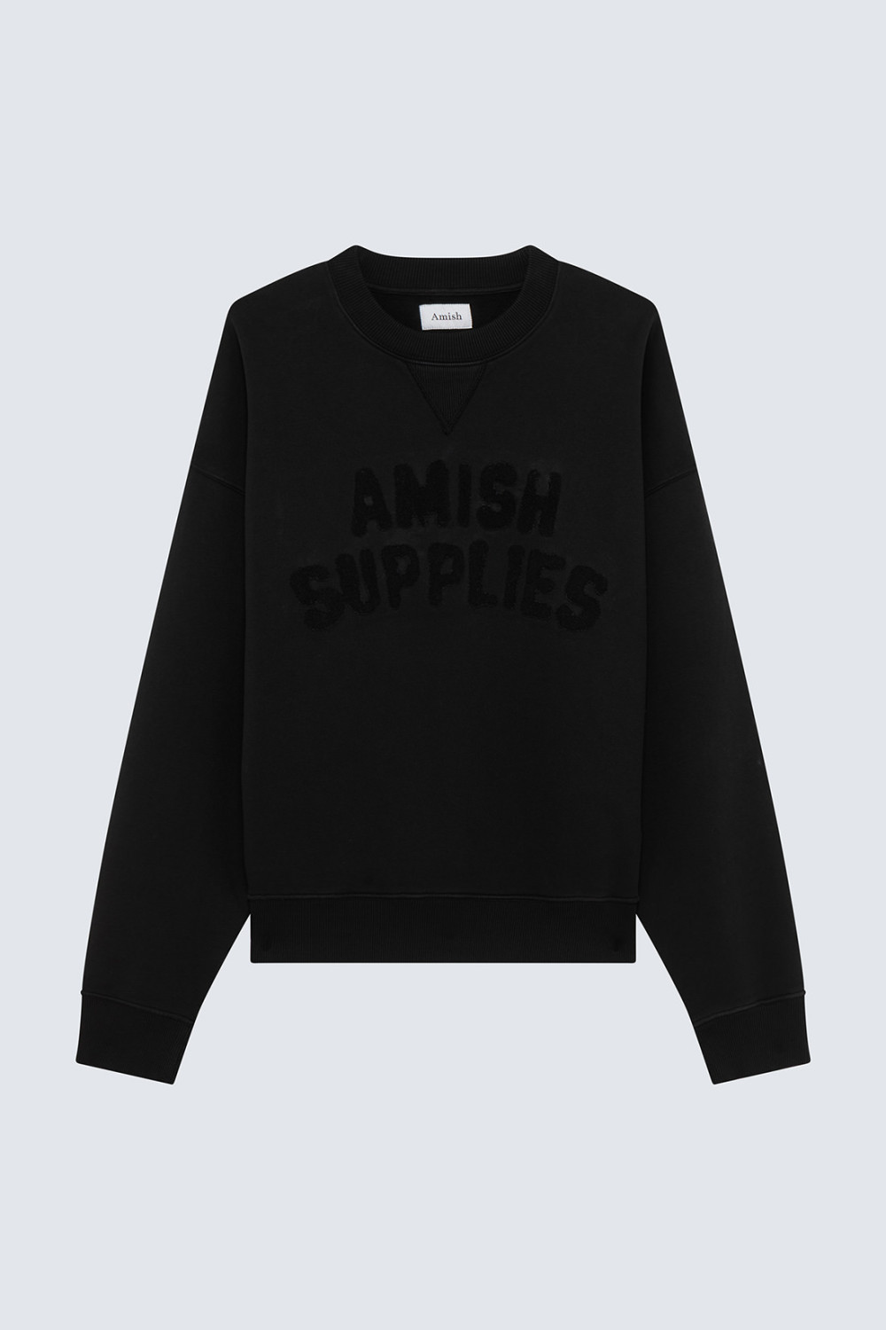 AMISH: CREW NECK SWEATSHIRT WITH LOGO 