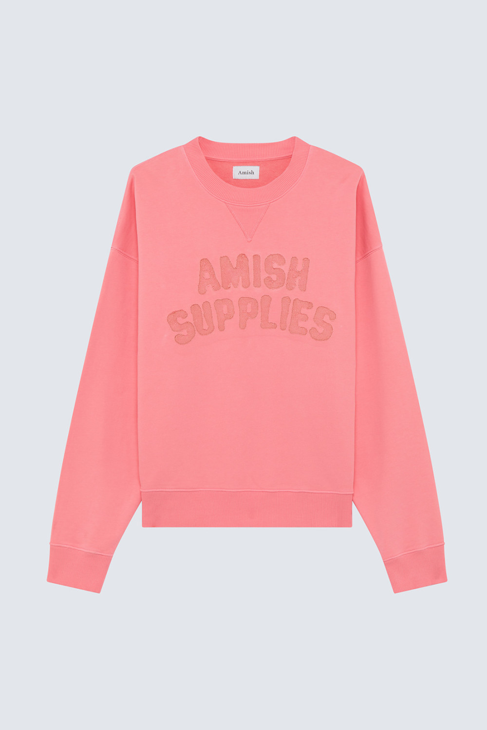 AMISH: CREW NECK SWEATSHIRT WITH LOGO 