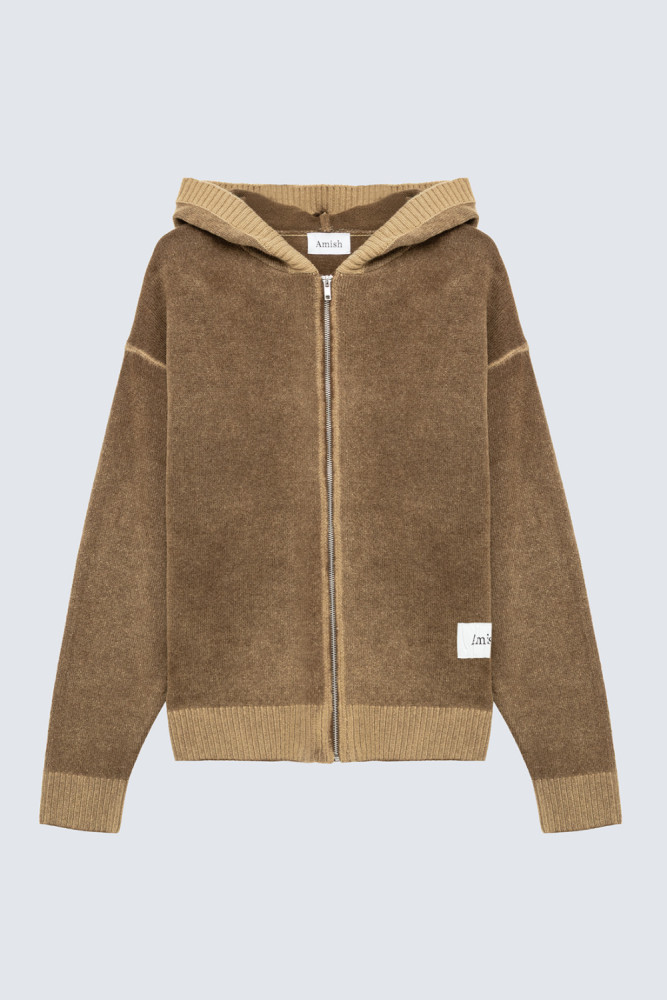 KNITTED HOODIE