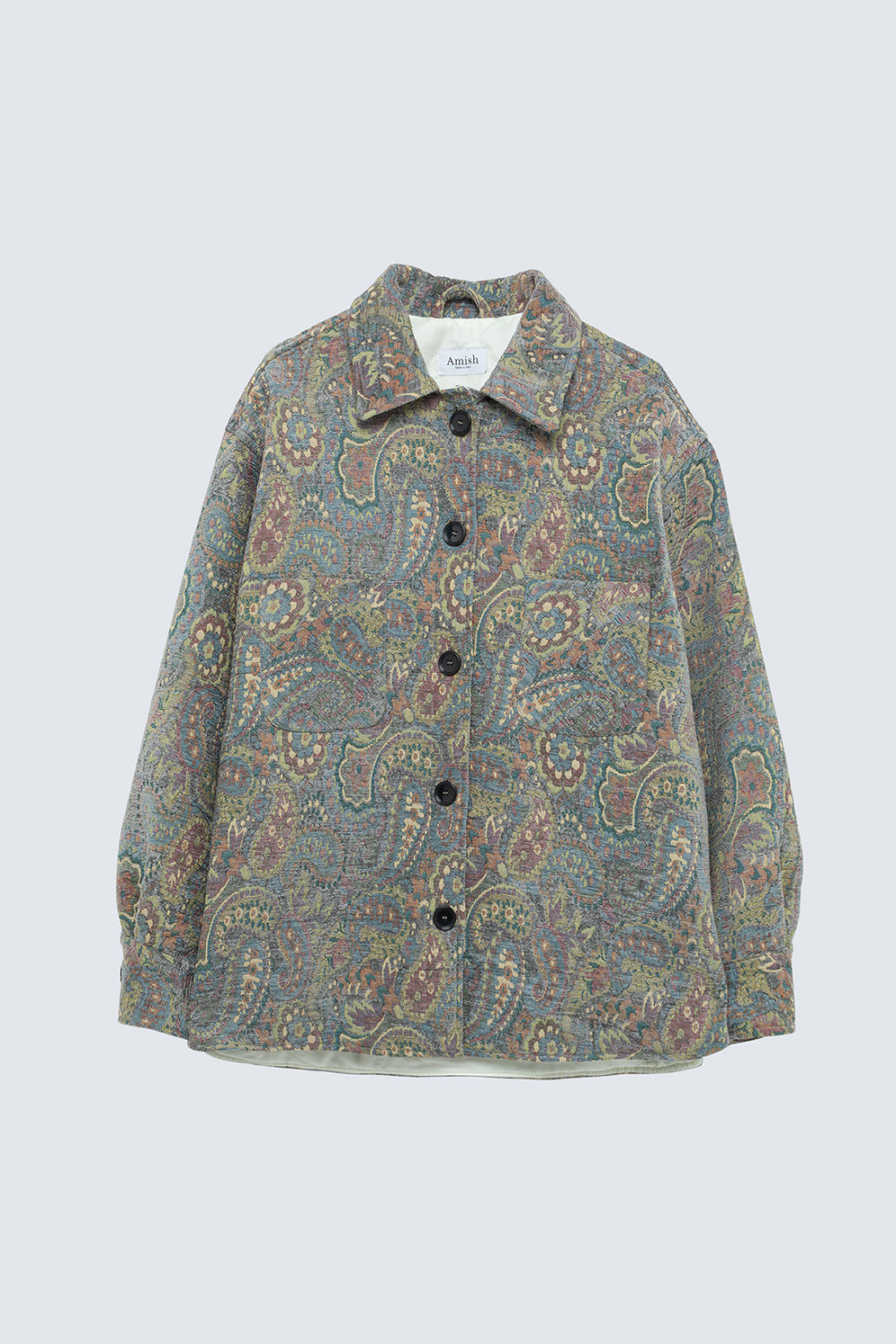 AMISH: GIACCA BOXY OVERSIZE IN JACQUARD
