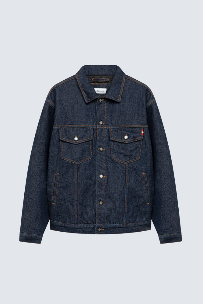 JACKET IN WASH DRY DENIM