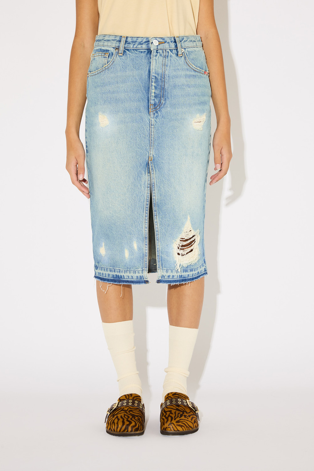 AMISH: DAYANA SKIRT IN DENIM 