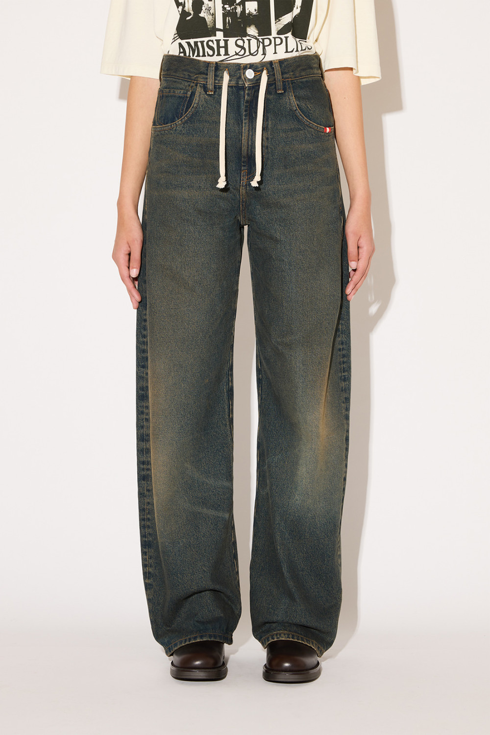 AMISH: DIRTY GREEN DANIELLE JEANS