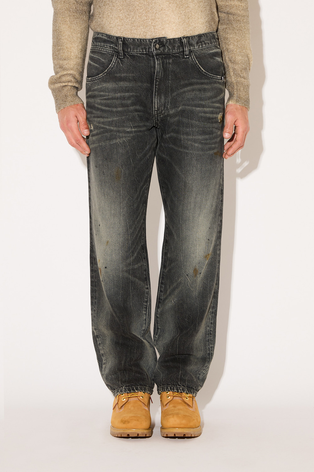 AMISH: BLACK BIKER JAMES JEANS