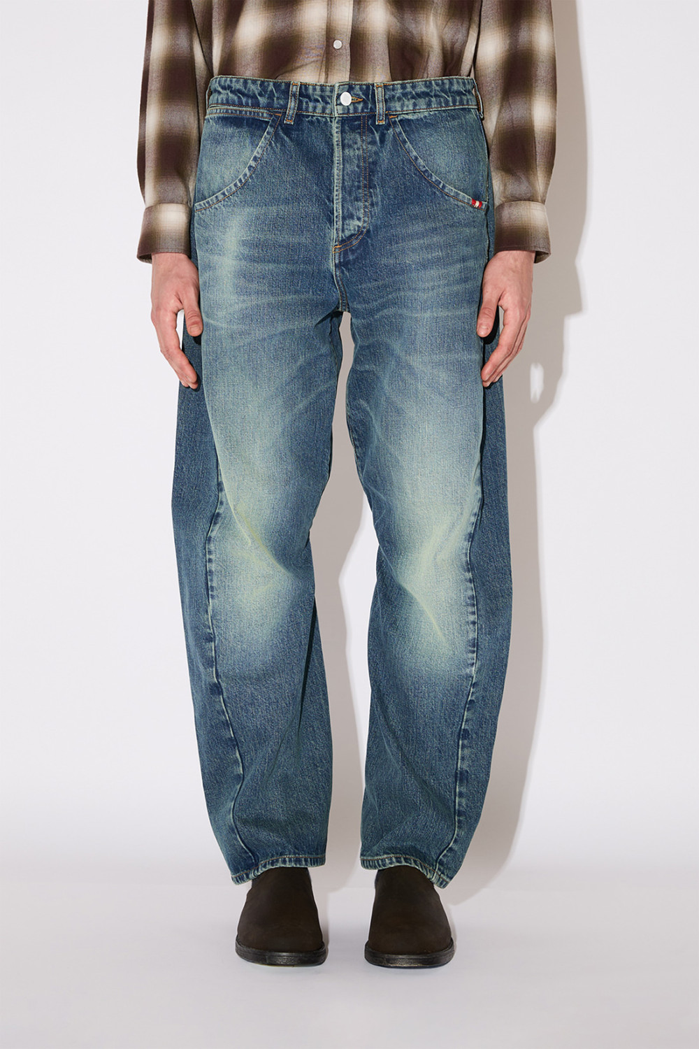 AMISH: JEANS TWIST OVER FLOOR GREEN
