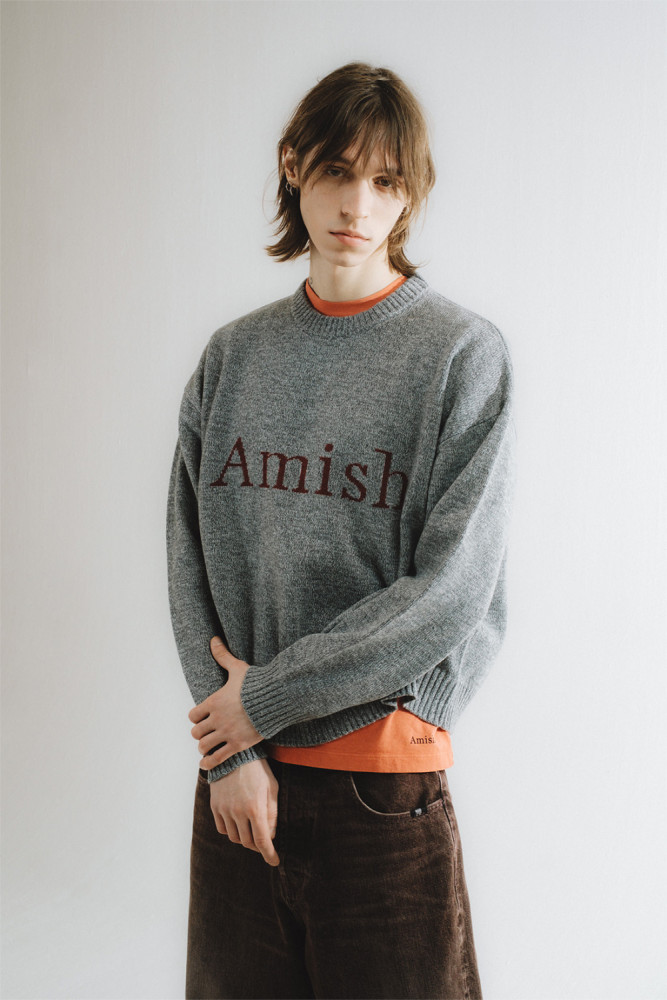 CREW NECK SWEATER WITH LOGO