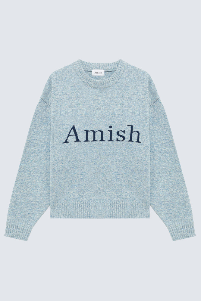CREW NECK SWEATER WITH LOGO