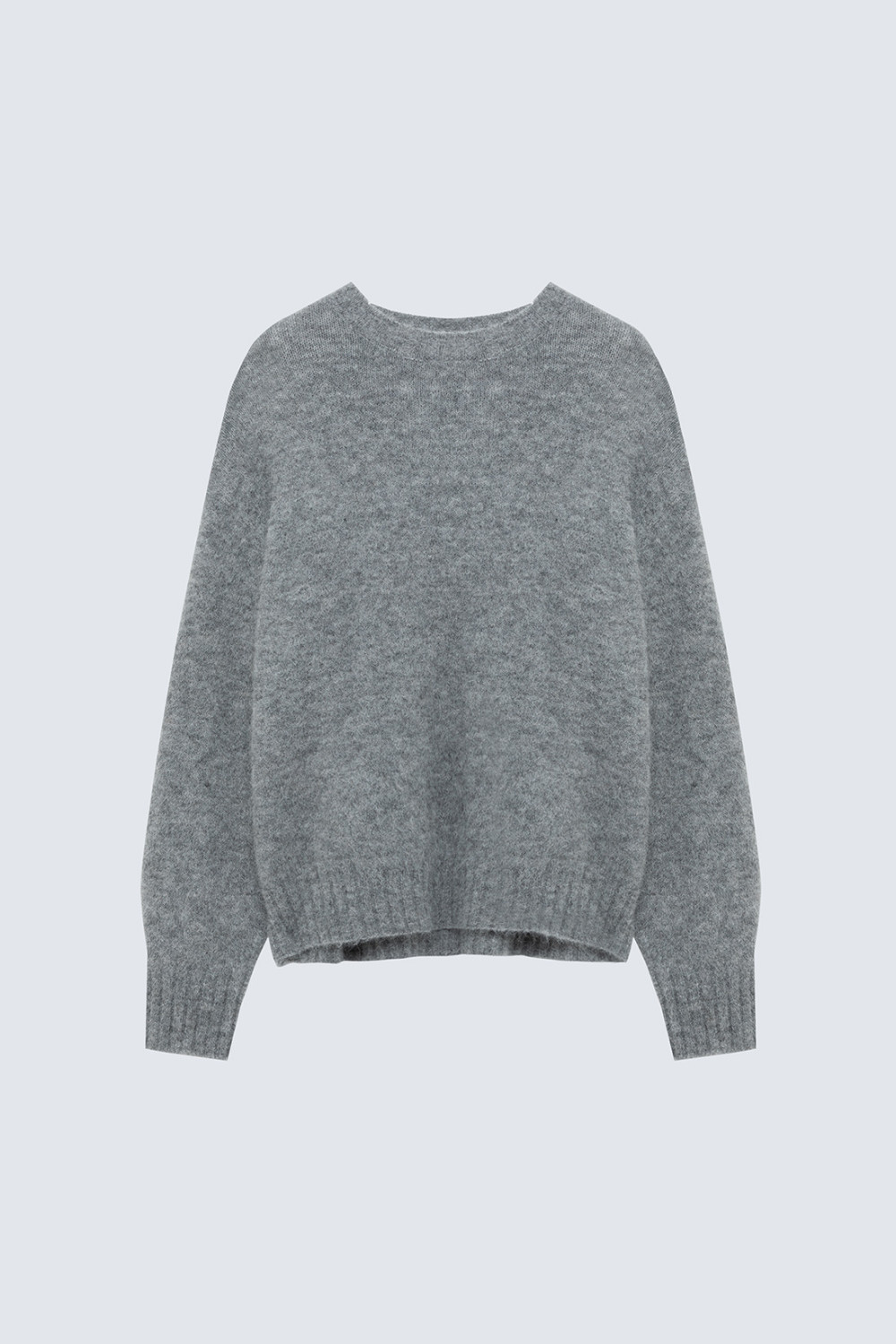 AMISH: MAGLIA GIROCOLLO CROPPED IN MISTO LANA