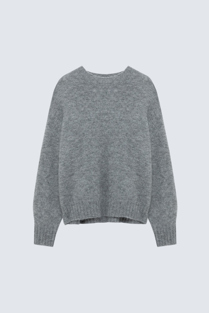 MAGLIA GIROCOLLO CROPPED IN MISTO LANA