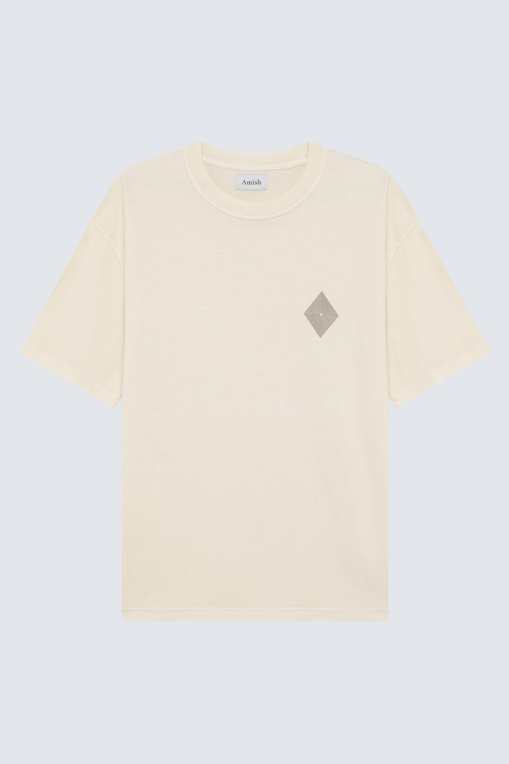 AMISH: T-SHIRT IN JERSEY WITH LOGO