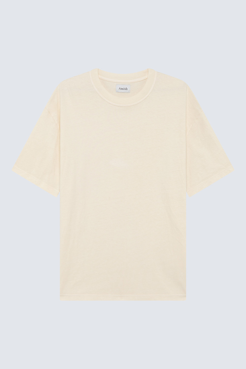 AMISH: T-SHIRT IN JERSEY WITH MICRO LOGO