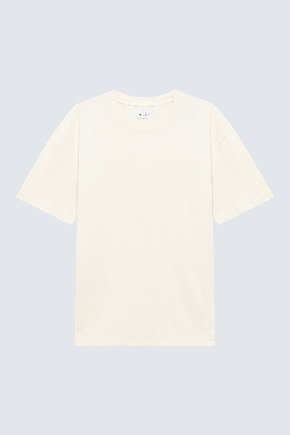 AMISH: T-SHIRT IN JERSEY WITH MICRO LOGO