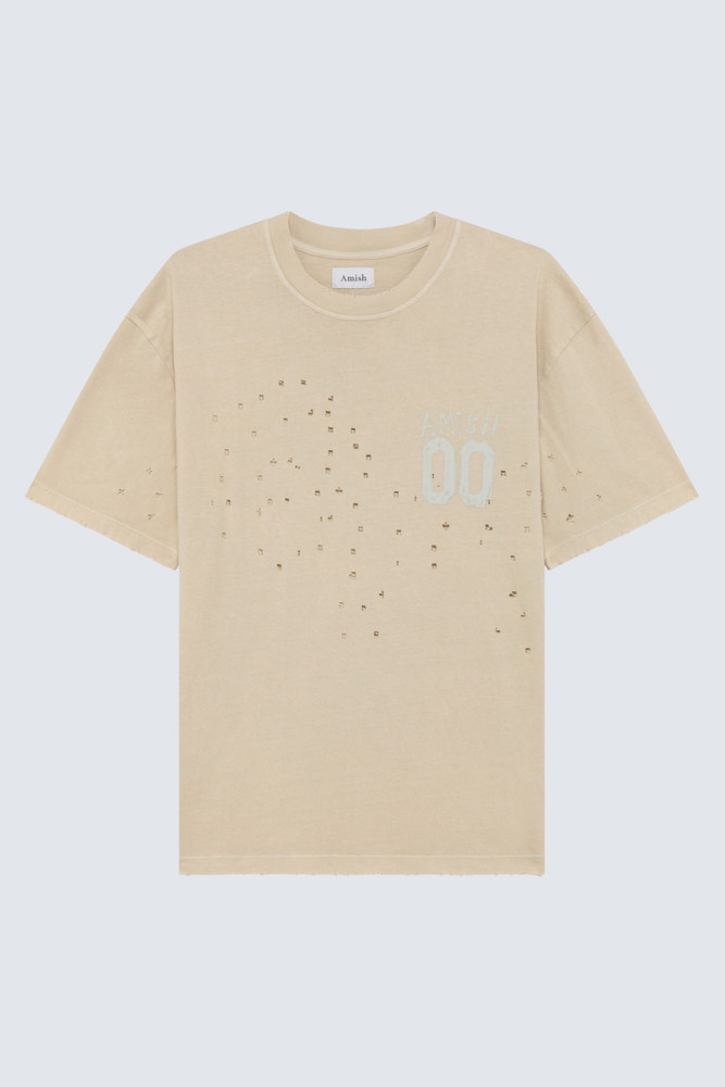 T-SHIRT IN JERSEY WITH AMISH 00 LASER PRINT