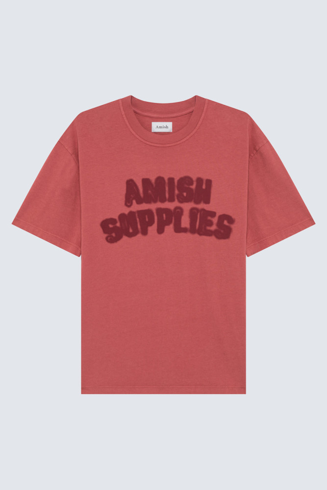 T-SHIRT IN JERSEY WITH SHADOW LOGO PRINT