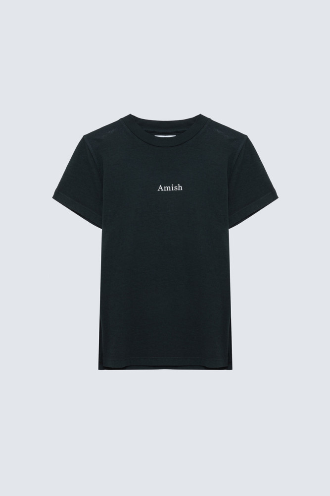 T-SHIRT SLIM MICRO LOGO IN COTONE