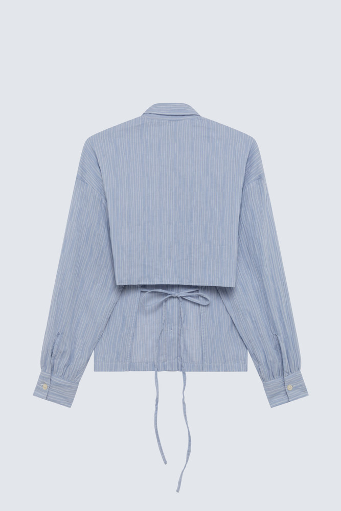 CRINKLE GILDA SHIRT WITH STRIPES