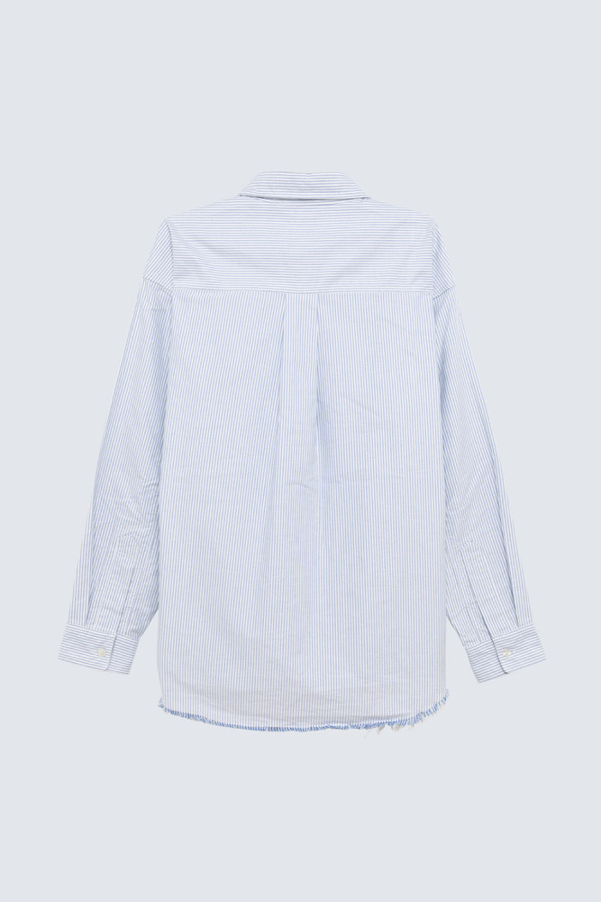 CAMICIA OXFORD IN COTONE A RIGHE