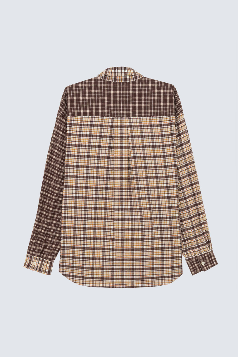 AMISH: CAMICIA PATCHWORK IN FLANELLA A QUADRI