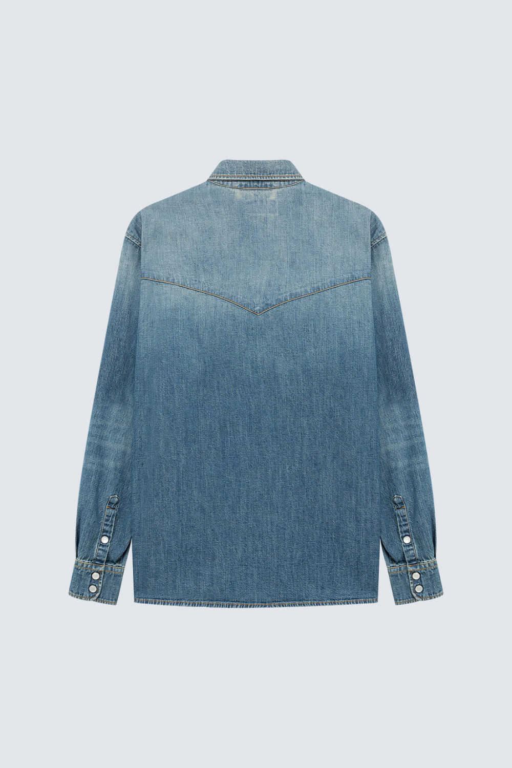 AMISH: TEXACO SHIRT IN GUAPO DENIM
