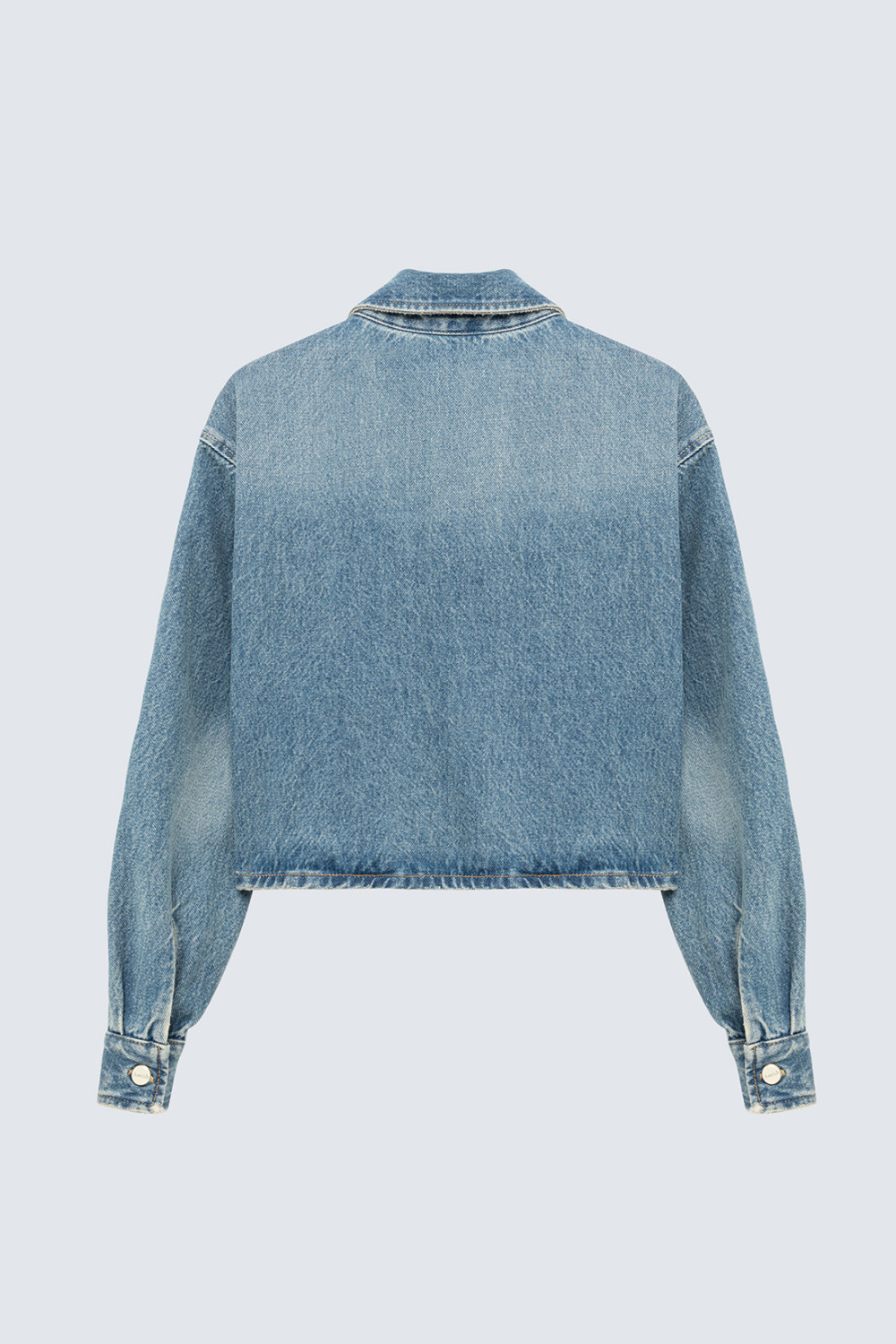 AMISH: CAMICIA WAVY IN DENIM