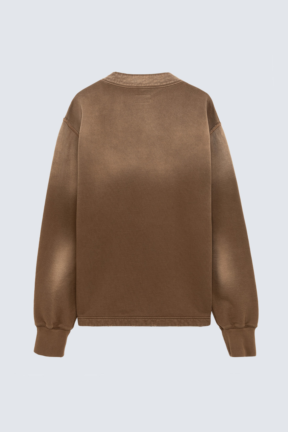 AMISH: DESTROYED-EFFECT FLEECE CARDIGAN