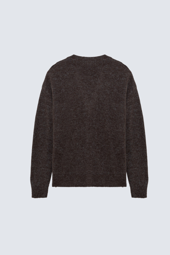 CARDIGAN OVERSIZE IN MISTO LANA E ALPACA