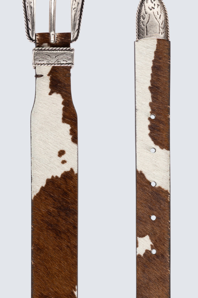 WESTERN BELT IN PONY SKIN