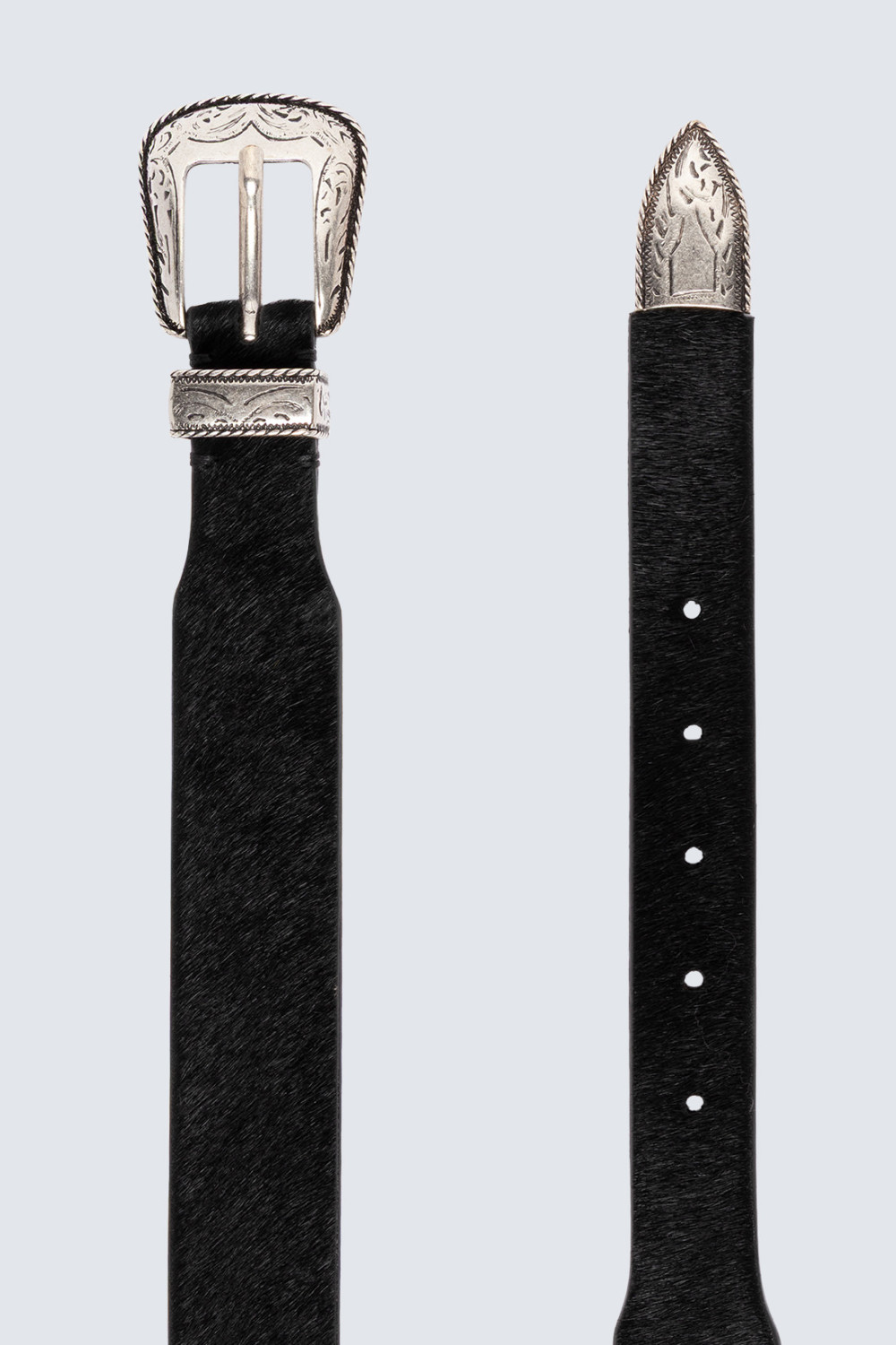AMISH: WESTERN BELT IN PONY SKIN