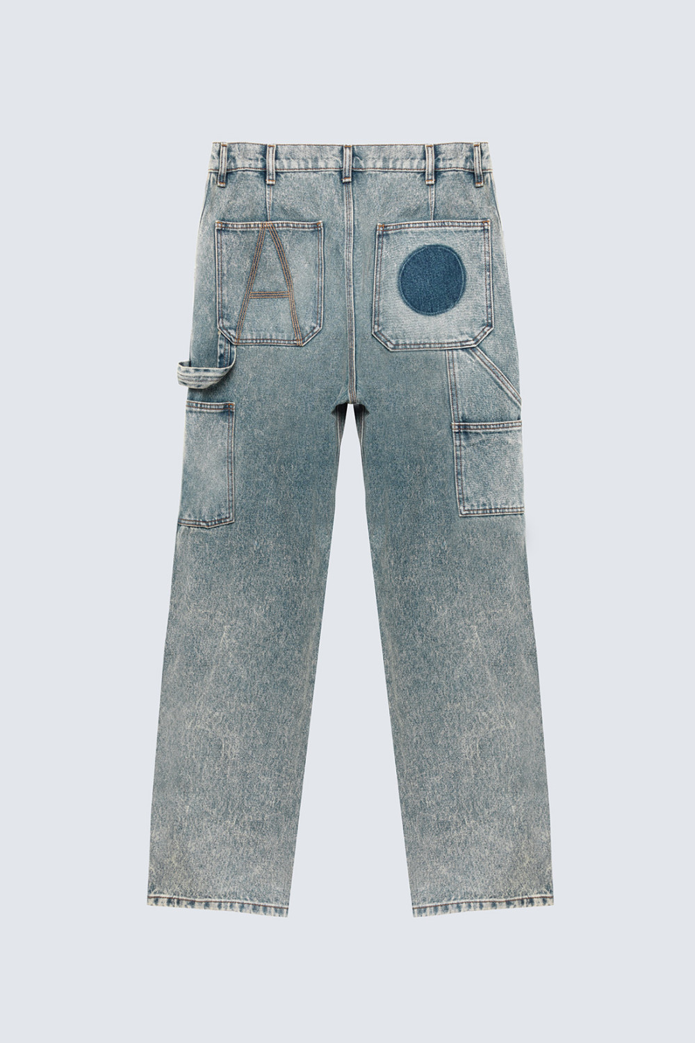 AMISH: DAN SABLON- AT WORK JEANS IN VINTAGE MARBLE DENIM