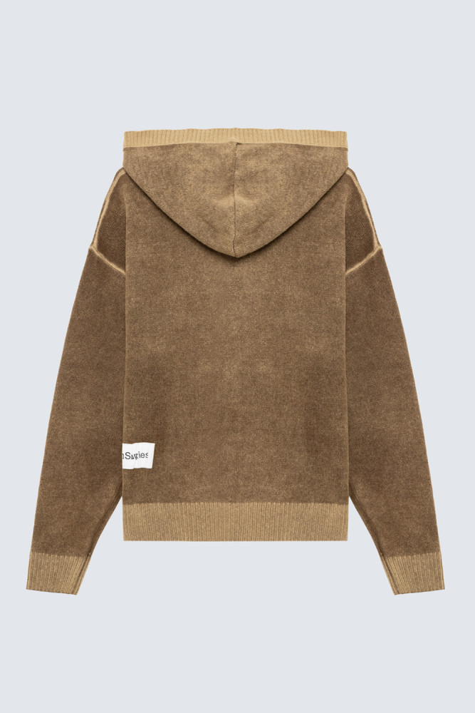 KNITTED HOODIE