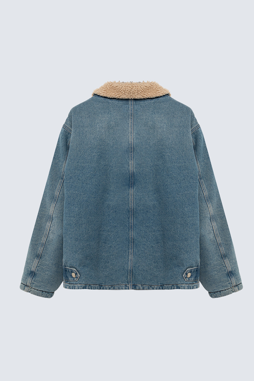 AMISH: GIACCA IN DENIM CON SHEARLING