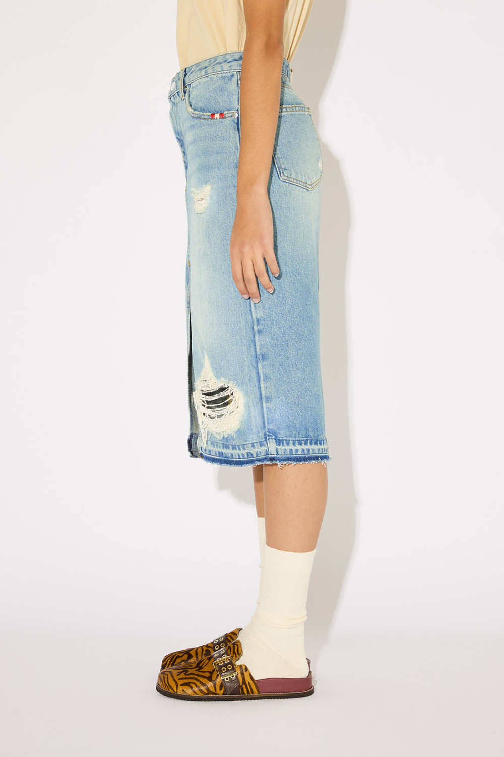 AMISH: DAYANA SKIRT IN DENIM 