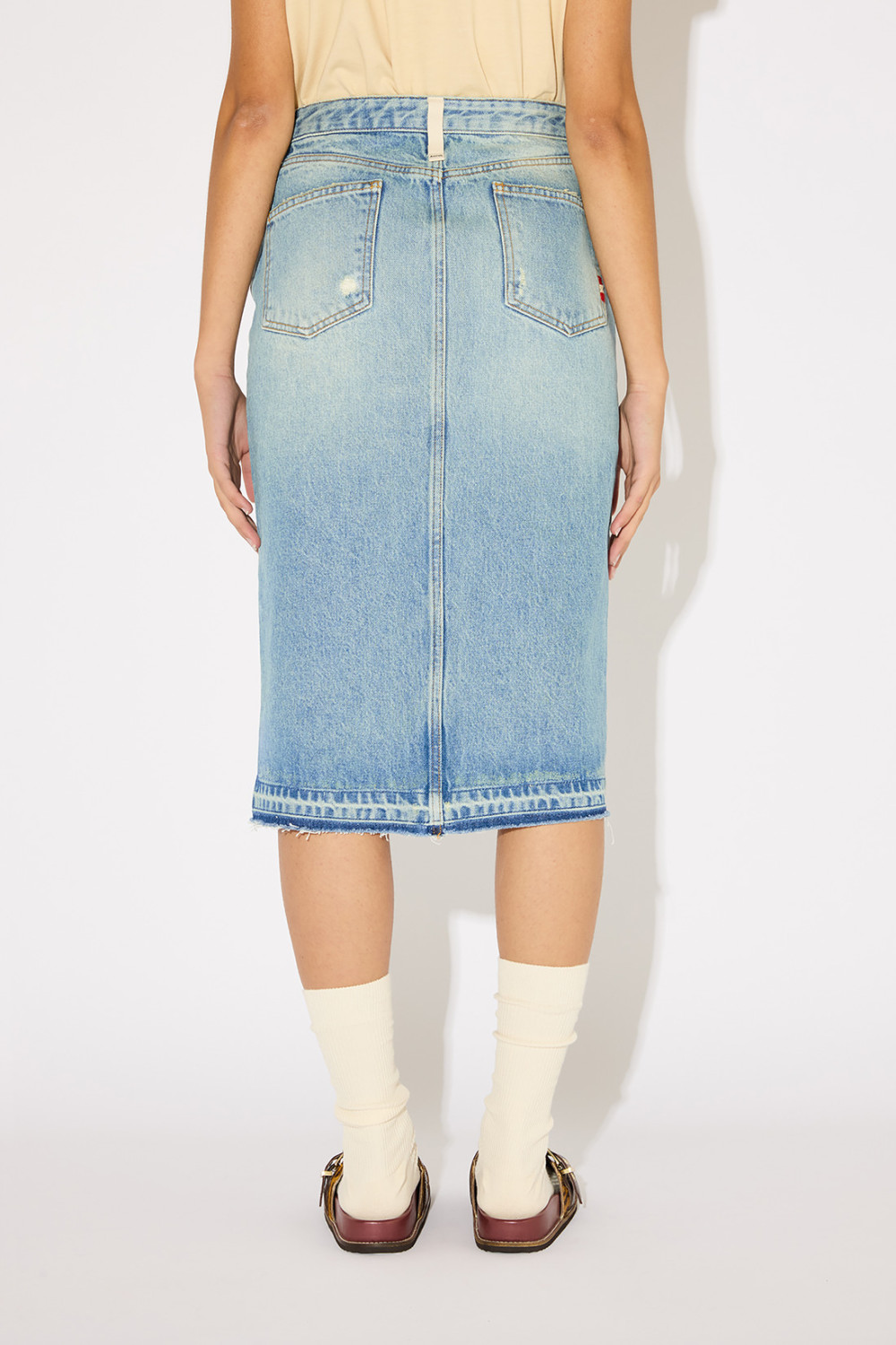 AMISH: DAYANA SKIRT IN DENIM 
