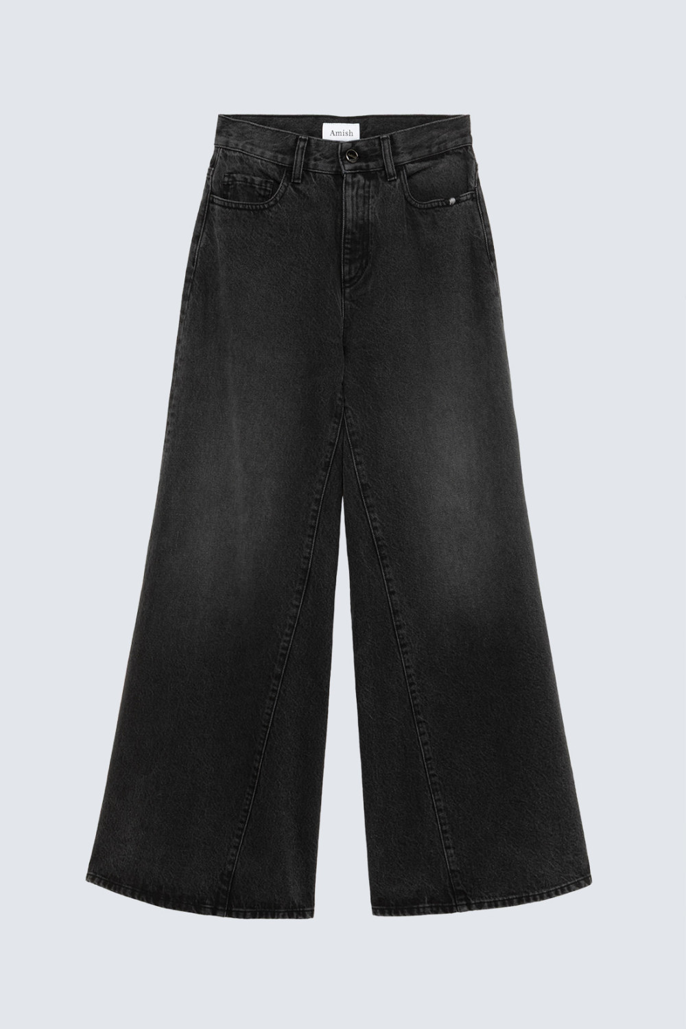 AMISH: BLACK USED EFFECT COLETTE JEANS