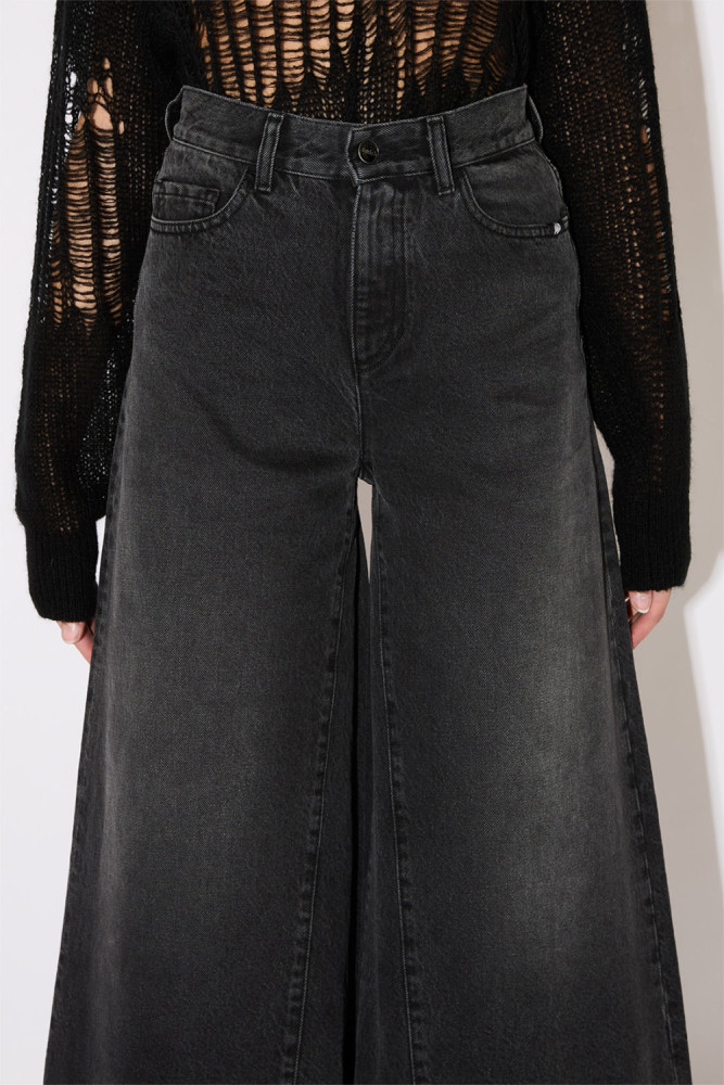 BLACK USED EFFECT COLETTE JEANS
