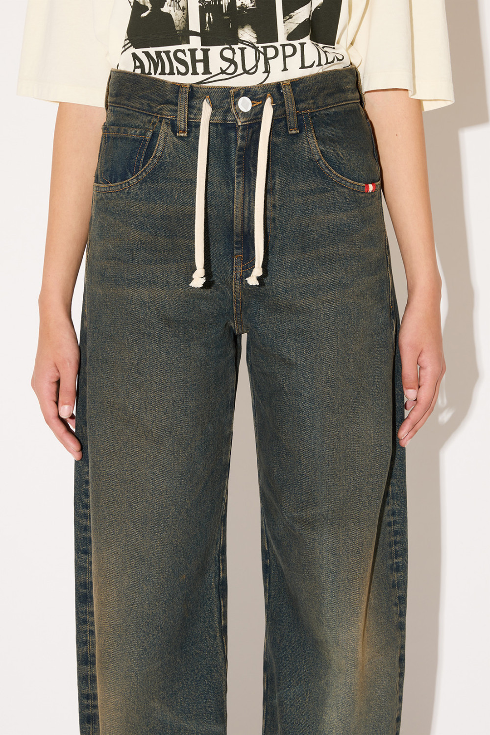 AMISH: DIRTY GREEN DANIELLE JEANS