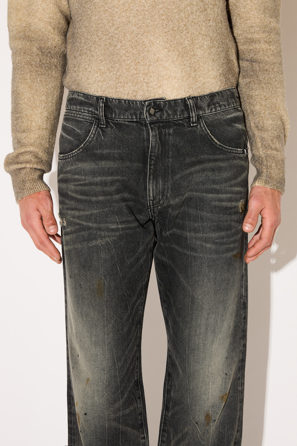 AMISH: BLACK BIKER JAMES JEANS