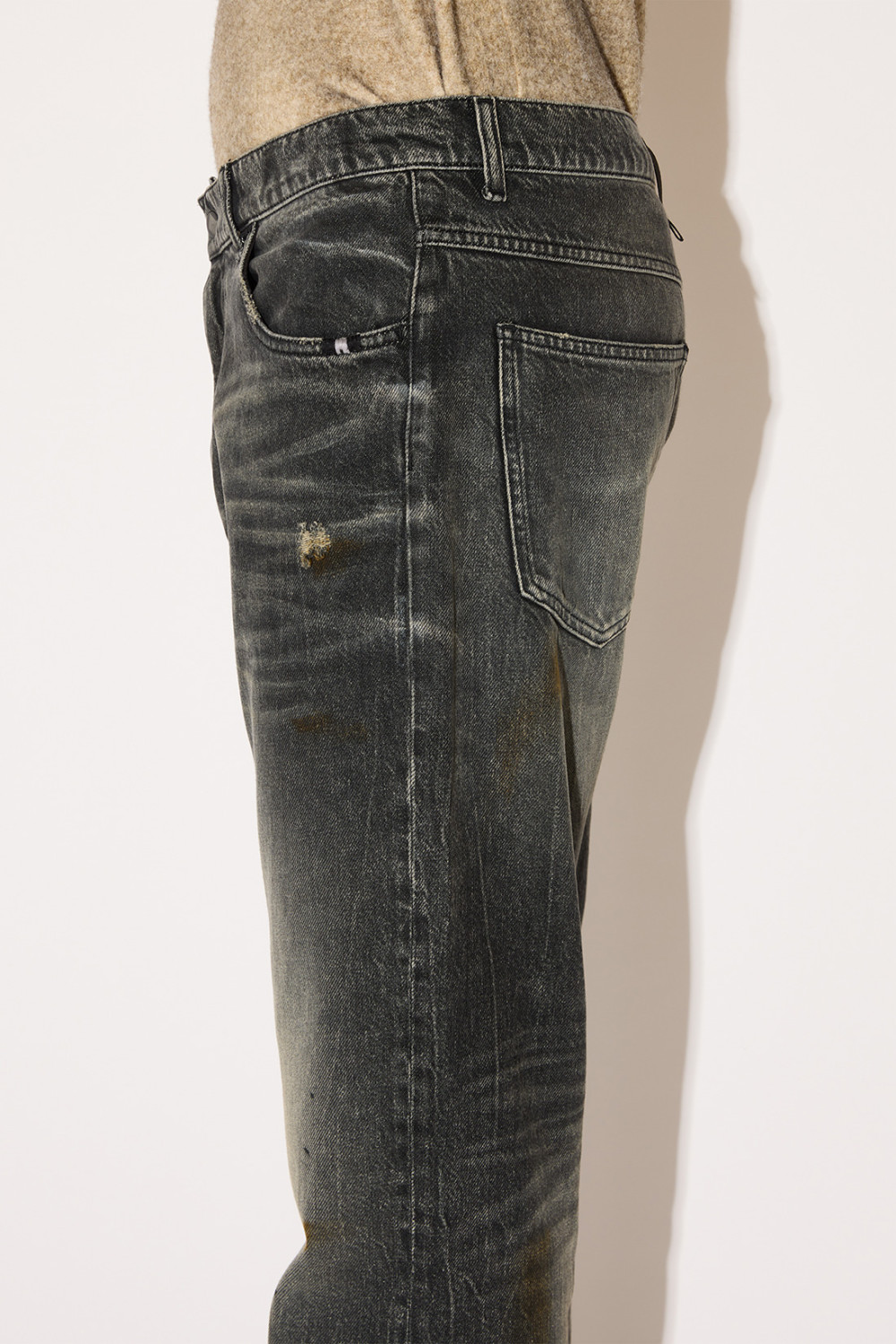 AMISH: BLACK BIKER JAMES JEANS