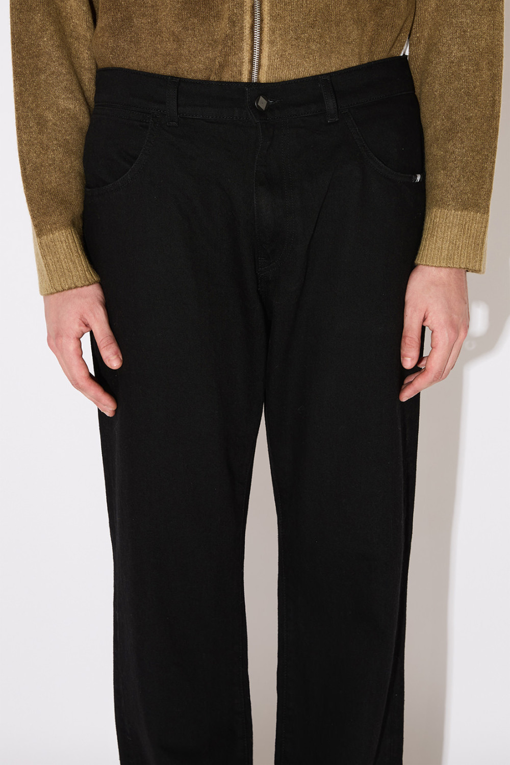 AMISH: JEANS JAMES BLACK RINSE