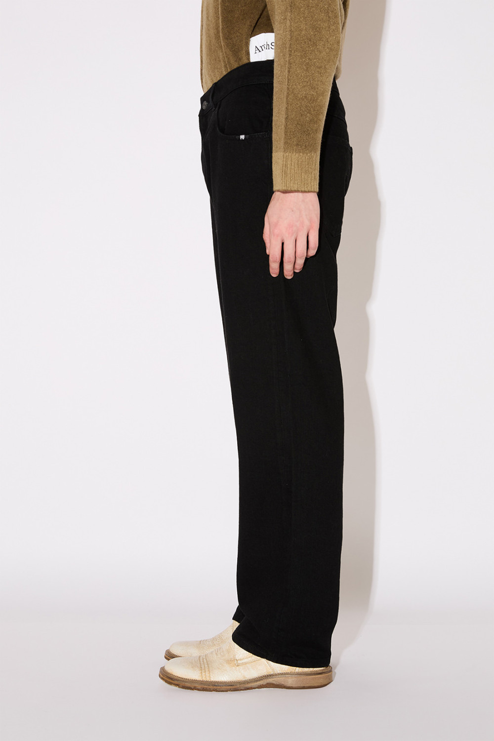 AMISH: JEANS JAMES BLACK RINSE