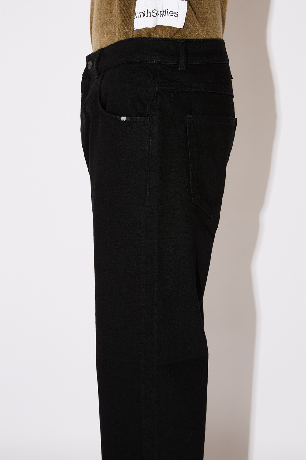 AMISH: JEANS JAMES BLACK RINSE